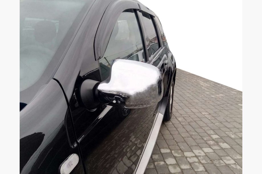 Renault Logan MCV 2005–2013 Chromové kryty zpětných zrcátek (2 ks) Carmos - Chromovaný plast Image