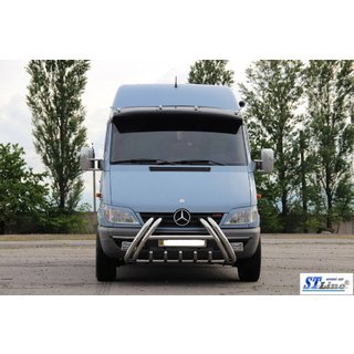 Přední ochranný rám (bullbar) Kelebek WT011 (nerez) Mercedes Sprinter W901/902/903/904/905 1995–2006 fotografie 2