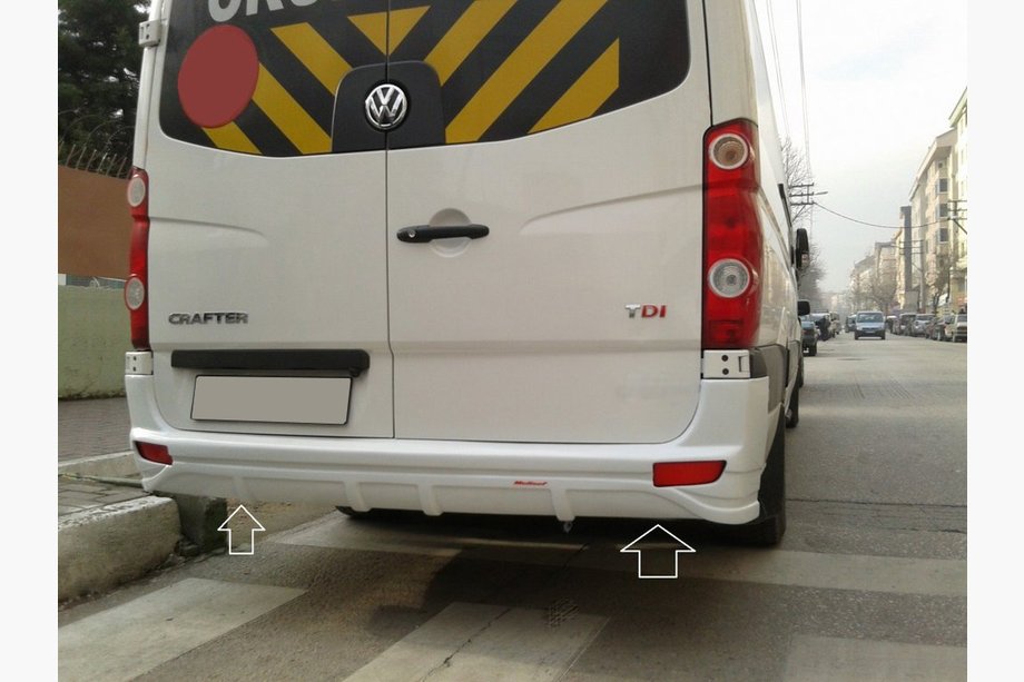 Mercedes Sprinter W906 2006–2018 Nástavec zadního nárazníku V1 (k lakování) Image