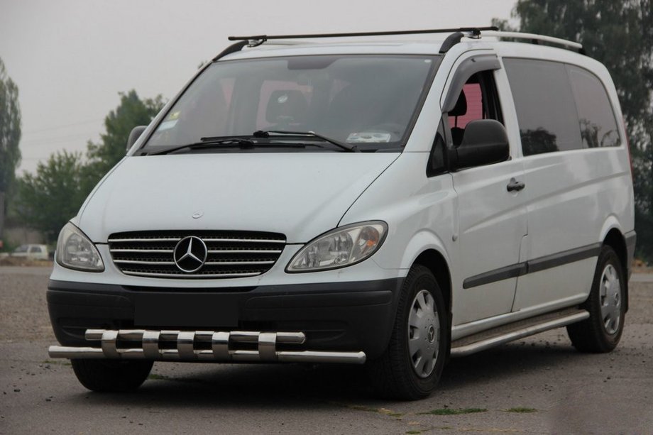Mercedes Viano 2004–2014 Přední ochranný rám Shark ST015 (nerez) Image