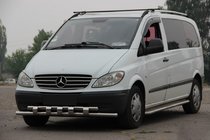 Mercedes Viano 2004–2014 Přední ochranný rám Shark ST015 (nerez) fotografie 1