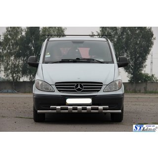 Přední ochranný rám Shark ST015 (nerez) Mercedes Viano 2004–2014 fotografie 2