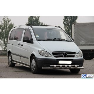 Přední ochranný rám Shark ST015 (nerez) Mercedes Viano 2004–2014 fotografie 3