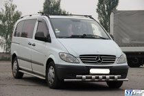 Mercedes Viano 2004–2014 Přední ochranný rám Shark ST015 (nerez) fotografie 3