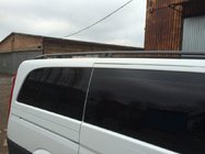 Mercedes Viano 2004–2014 Střešní ližiny černé CAN Originální design (kovové patky) Střední rozvor (Long) fotografie 3