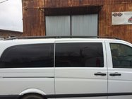 Mercedes Viano 2004–2014 Střešní ližiny černé CAN Originální design (kovové patky) Střední rozvor (Long) fotografie 4