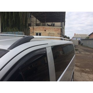 Chromované střešní podélníky CAN – originální design (kovové nohy) Mercedes Viano 2004–2014 fotografie 4