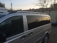 Mercedes Vito W639 2004–2014 Chromované střešní podélníky CAN – originální design (kovové nohy) fotografie 3