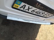 Mercedes Vito W639 2004–2014 Nerezová ochranná lišta zadního nárazníku s ohybem (Carmos V1) fotografie 4