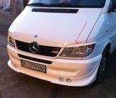 Mercedes Sprinter W901/902/903/904/905 1995–2006 Kryty světlometů "mračítka" (černé, ABS, 2000-2006) fotografie 2