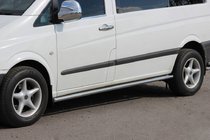 Mercedes Vito W639 2004–2014 Boční nášlapné trubky BB001 (2 ks, nerez) fotografie 1