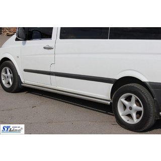 Boční nášlapné trubky BB001 (2 ks, nerez) Mercedes Viano 2004–2014 fotografie 2