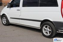 Mercedes Viano 2004–2014 Boční nášlapné trubky BB001 (2 ks, nerez) d60, dlouhý rozvor (L3) fotografie 4