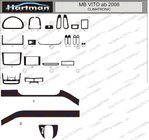 Mercedes Viano 2004–2014 Kryty palubní desky (verze s elektronickou klimatizací) fotografie 1