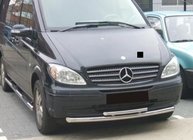 Mercedes Viano 2004–2014 Přední ochranný rám ST014 (nerez) 60/42 mm fotografie 6