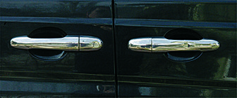 Mercedes Viano 2004–2014 Nerezové kryty klik dveří 3 ks, Carmos - turecká ocel fotografie 3