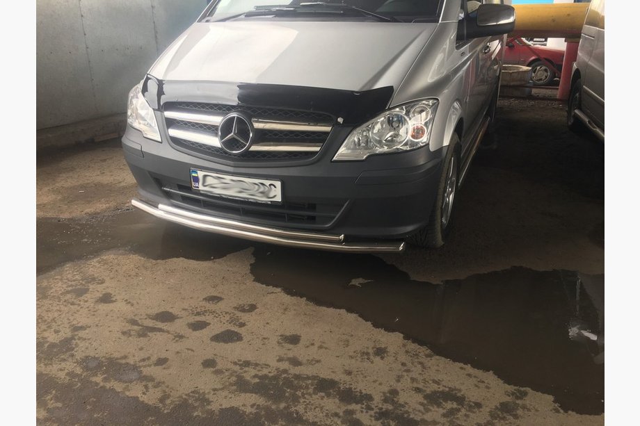 Mercedes Vito W639 2004–2014 Přední ochranný rám ST014 (nerez) 2010-2015, 70 → 48 mm Fotografie 6