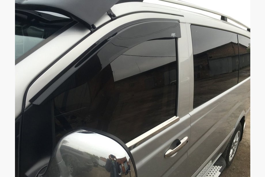 Mercedes Vito W639 2004–2014 Okenní deflektory (2 ks, DD, vkládací) Image