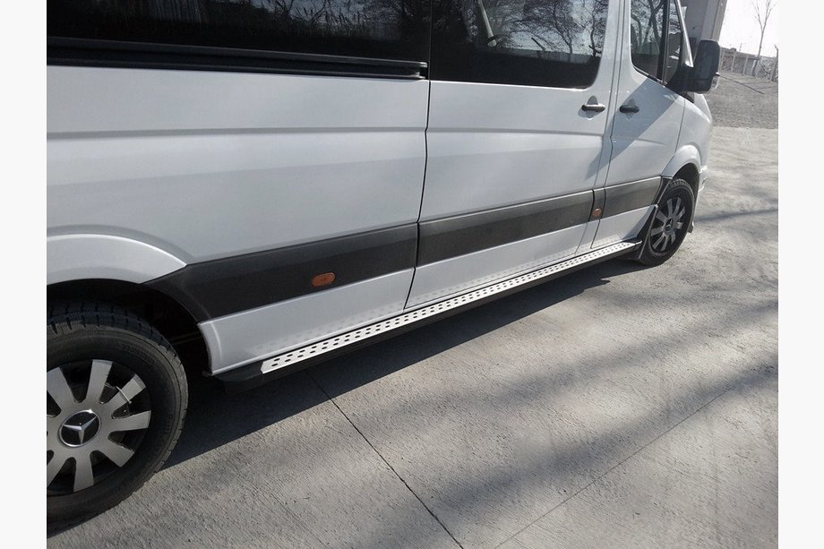 Mercedes Sprinter W901/902/903/904/905 1995–2006 Boční nášlapy DOT-Line (2 ks, hliník) Image
