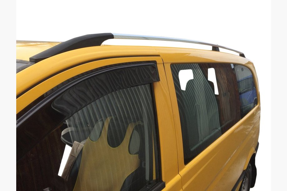 Mercedes Viano 2004–2014 Chromované střešní ližiny DDU (plastové patky) Dlouhý rozvor (EXTRALONG) Image