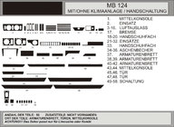 Mercedes E-Class W124 1984–1997 Kryty palubní desky (Hartman) AKCE! Hliník fotografie 1