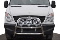 Mercedes Sprinter W906 2006–2018 Vysoký nerezový přední ochranný rám WT018 fotografie 3