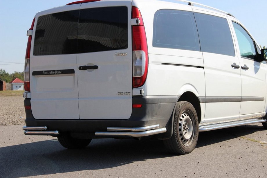 Mercedes Viano 2004–2014 Zadní rohy AK003-Double (2 ks, nerez) Image