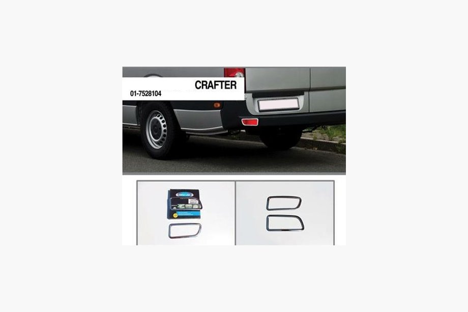 Mercedes Sprinter W906 2006–2018 Nerezové kryty odrazek (2 ks) Fotografie 4