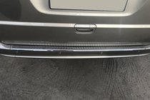 Mercedes Viano 2004–2014 Ochranná lišta na zadní nárazník, černý chrom OmsaLine (nerez) fotografie 1