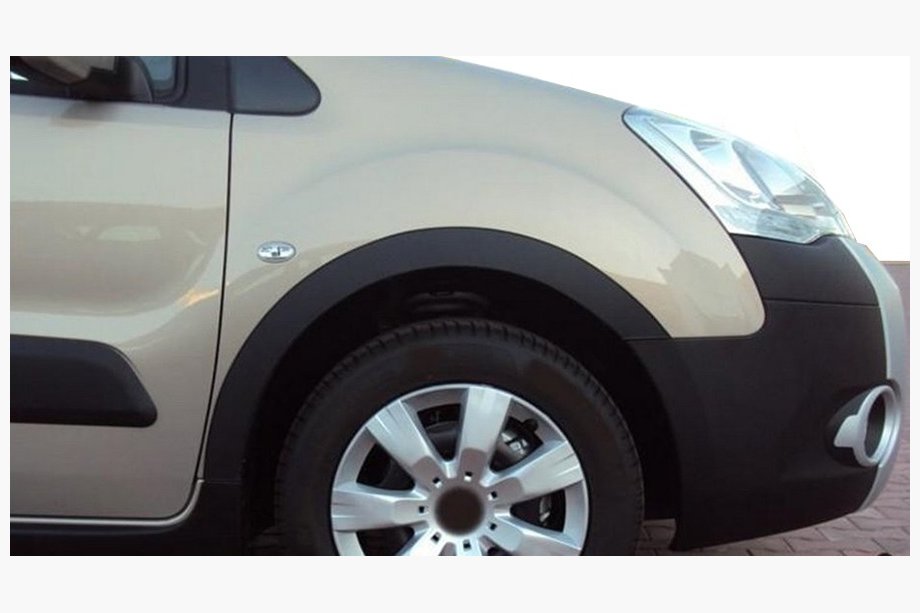 Peugeot Partner Tepee 2008–2018 Lemy blatníků (4 ks, černé) Pro 1 boční dveře, plast Fotografie 8