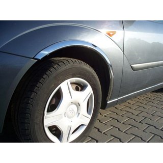 Nerezové lišty na lemy blatníků (4 ks) Ford Focus I 1998–2005 fotografie 1