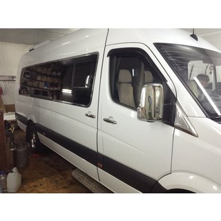 Kompletní nerezové lišty kolem oken Long / ExraLong Mercedes Sprinter W906 2006–2018 fotografie 2