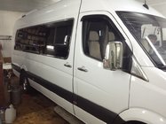 Mercedes Sprinter W906 2006–2018 Kompletní nerezové lišty kolem oken Long / ExraLong fotografie 2