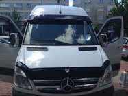 Mercedes Sprinter W906 2006–2018 Sluneční clona na čelní sklo v rámu V1 (černý lesk, 5 mm) fotografie 4
