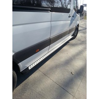 Boční nášlapy DOT-Line (2 ks, hliník) Volkswagen LT 1995–2006 fotografie 2