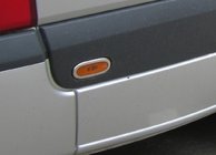 Volkswagen Crafter 2006–2016 Rámečky obrysových světel (6 ks, nerez) Carmos - turecká ocel fotografie 2