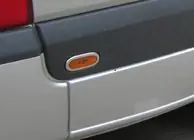 Volkswagen Crafter 2006–2016 Rámečky obrysových světel (6 ks, nerez) fotografie 2