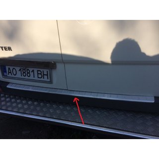 Ochranná lišta zadního nárazníku MATNÁ (Omsa, nerez) fotografie 2