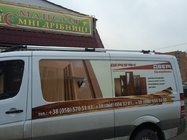 Volkswagen Crafter 2006–2016 Střešní ližiny Shark (černé patky, hliník) fotografie 2