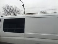 Mercedes Sprinter W906 2006–2018 Střešní ližiny DD 265 cm, chrom, plastová patka fotografie 2