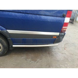 Boční trubky za zadním kolem (2 ks, nerez) Volkswagen Crafter 2006–2016 fotografie 2