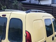 Renault Kangoo 1998–2008 Chromované střešní ližiny Standardní základna, plastové patky fotografie 1