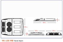 Volkswagen T5 Multivan 2003–2010 Střešní klimatizace 13,5 kW (monoblok) fotografie 3