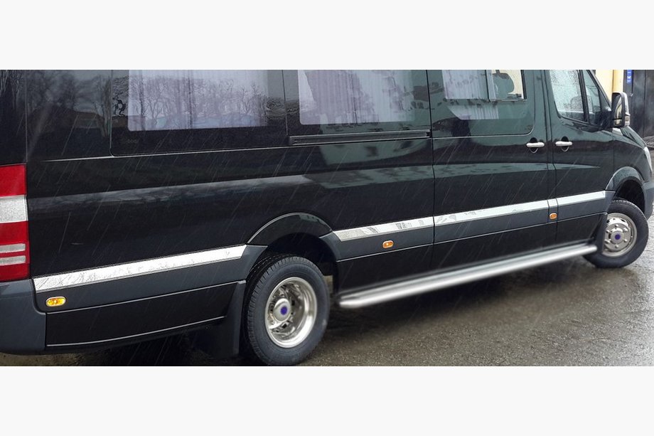 Mercedes Sprinter W906 2006–2018 Nerezové lišty na dveře Fotografie 3