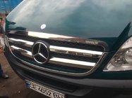 Mercedes Sprinter W906 2006–2018 Lišty na masku (2006-2013, nerez) OmsaLine - italská nerezová ocel fotografie 5