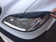 Mercedes Viano 2004–2014 Rovná mračítka na světlomety (černá) fotografie 1