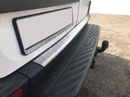 Volkswagen Crafter 2006–2016 Ochranná lišta zadního nárazníku MATNÁ (Omsa, nerez) fotografie 1