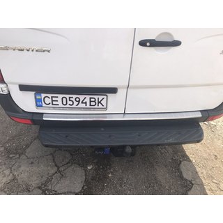 Ochranná lišta zadního nárazníku MATNÁ (Omsa, nerez) fotografie 4