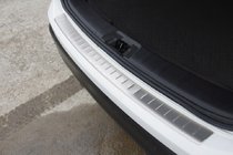 Nissan Qashqai 2014–2021 Ochranná lišta zadního nárazníku OmsaLine (2014-2017, nerez) fotografie 1