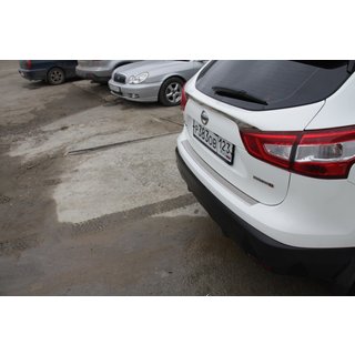 Ochranná lišta zadního nárazníku OmsaLine (2014-2017, nerez) Nissan Qashqai 2014–2021 fotografie 2